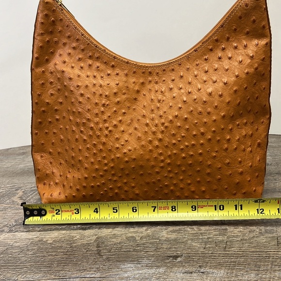 SOLD IN STORE Tanner Made in Italy Genuine Leather Embossed Shoulder Bag - Picture 12 of 16